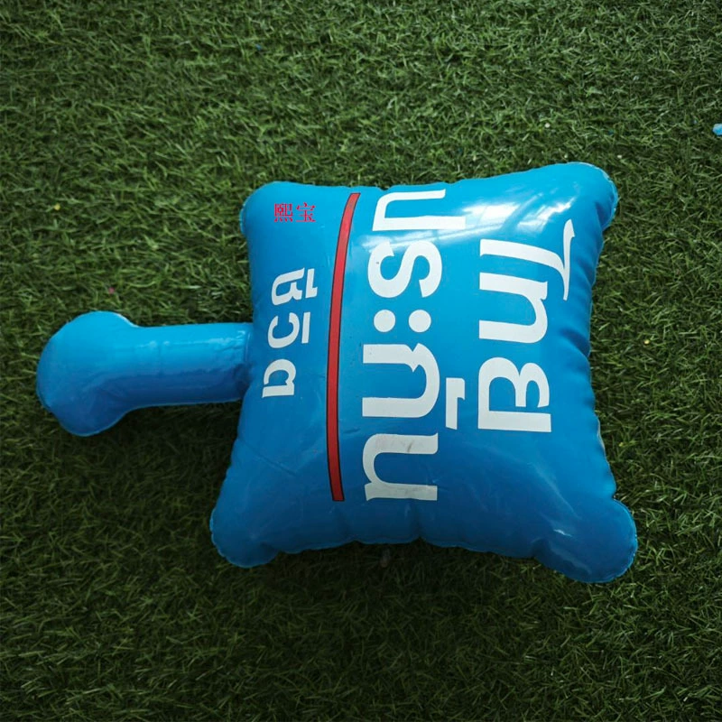 Производитель предлагает индивидуальные надувные рекламные молотки из ПВХ с LED-подсветкой, надувные палки-качалки.