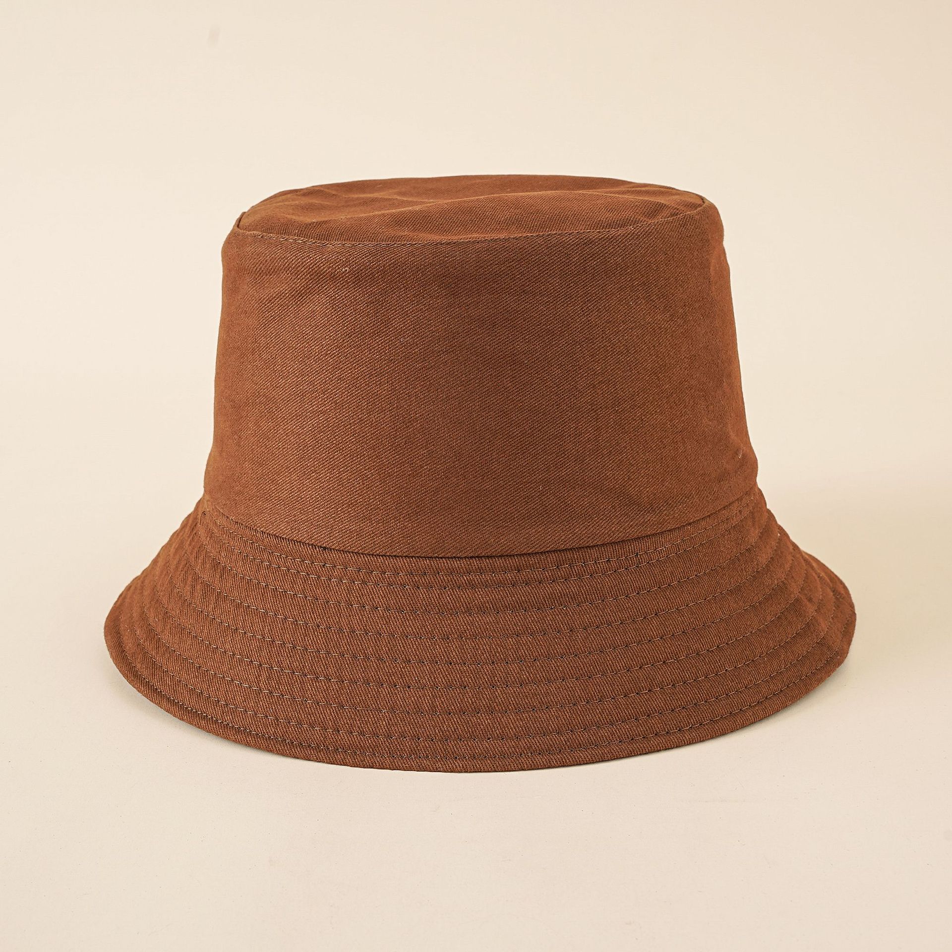 Sombrero nuevo estilo coreano de las mujeres color sólido simple sombrero de pescador sombrero de lavabo japonés de doble cara sombrero para el sol cubierta cara moda de verano para mujer