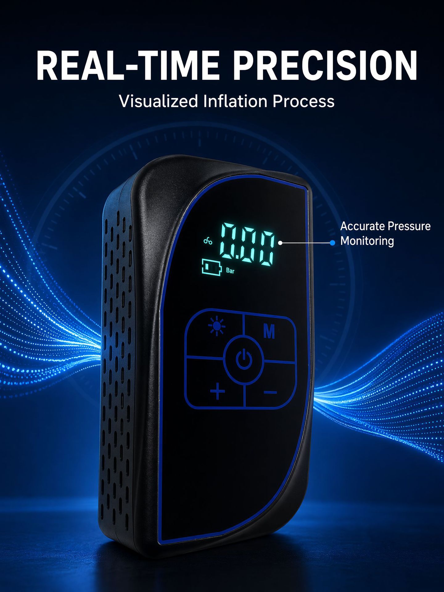 Cross-Border Supply of Car Tire Air Pumps, Quick Inflation Wireless Smart Touch Screen Car Air Pump