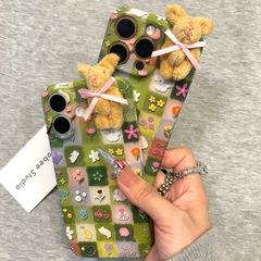适用iPhone17ProMax早秋碎花小兔子华为oppo小米vivo苹果16手机壳
