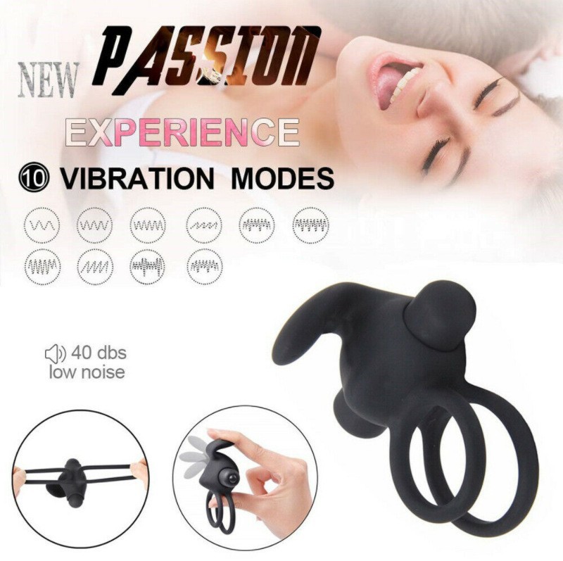 10-Frequency Rechargeable Remote-Control Vibrating Ring, Silicone Couples Ring for Clitoral Stimulation — detail image 7