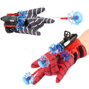 A generation of hair can launch spider silk launcher spider hero spinning gloves black technology boy soft bullet gun