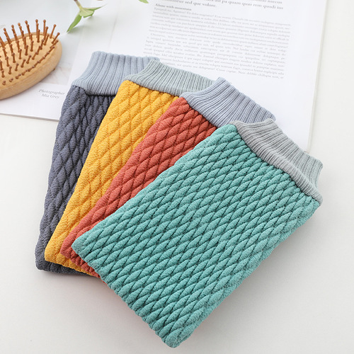 New style quilted three-dimensional bath towel, coarse sand bath towel, thickened mud bath towel, massage back towel wholesale manufacturer