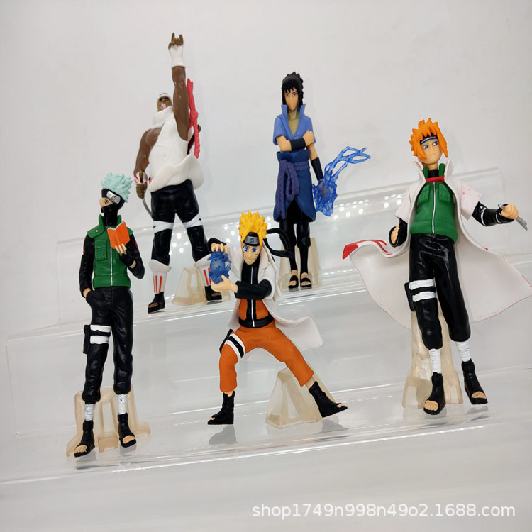 Naruto tay mù hộp trọn bộ búp bê phiên bản Q Naruto Sasuke Kakashi Gaara Madara tổ chức đồ trang trí