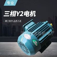 厂家直供三相Y2电机380V 0.75KW 二极三相异步恒速电动机功率国标