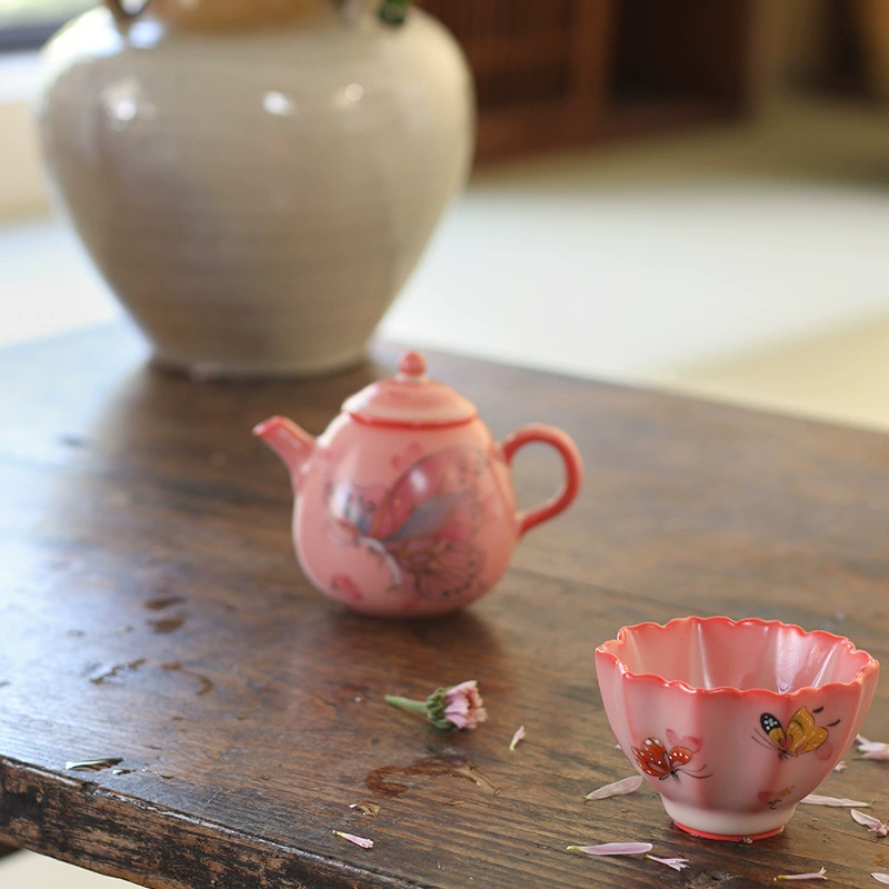 Teapot, tea cup, high-end tea set, hand painting