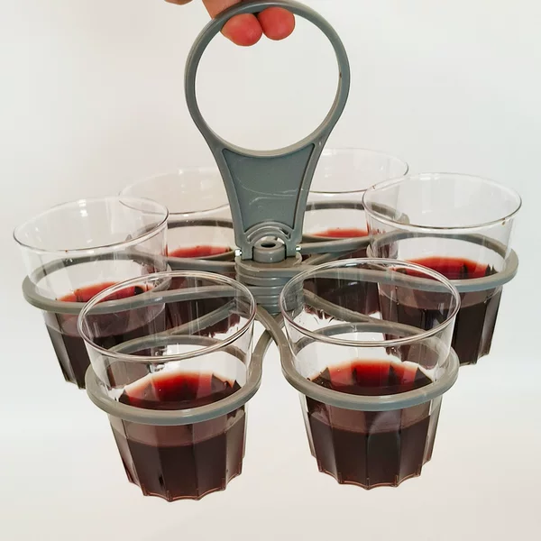 Foldable Rotating Cup Cocktail Cup Holder Coffee Cup Handle Multifunctional Wine Creative Petal Cup Lever