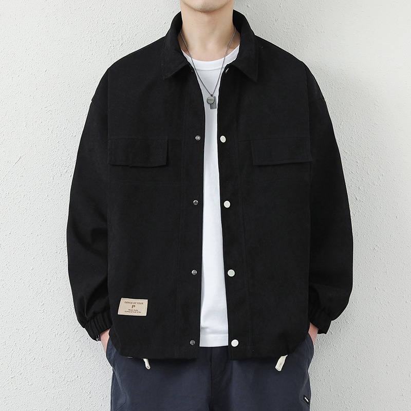 Jacketed 2024 spring autumn new lapel jacket, fashionable and high-end, work clothes, trendy brand casual men's clothing_voghion.com