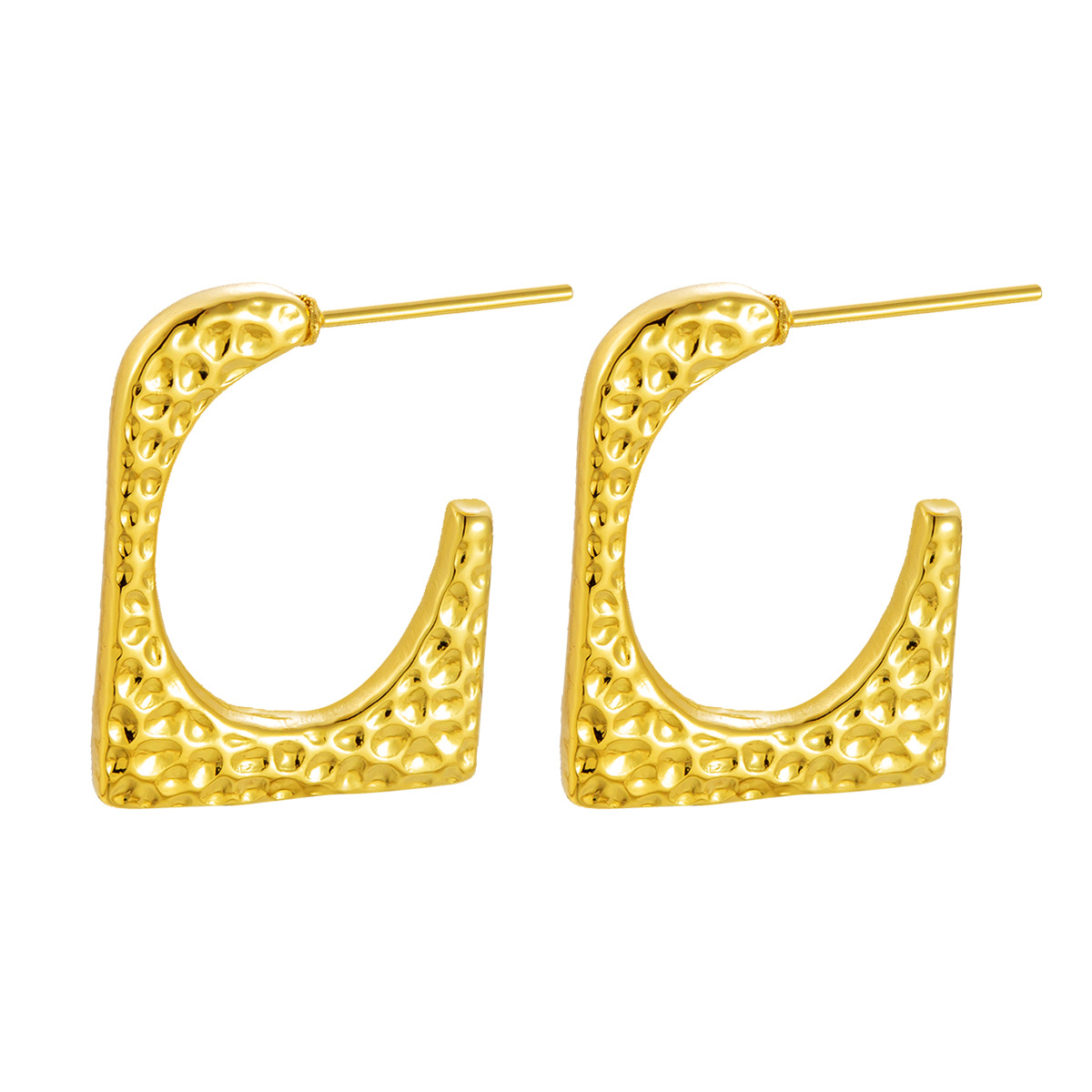 Pendientes hidráulicas de mujer retro de acero inoxidable transfronterizo de alta calidad de fábrica de pendientes de joyería de acero de titanio europeo y americano venta al por mayor