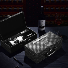 红酒真皮盒包装礼盒高档红酒盒盒子双支装葡萄酒包装盒红酒箱礼品