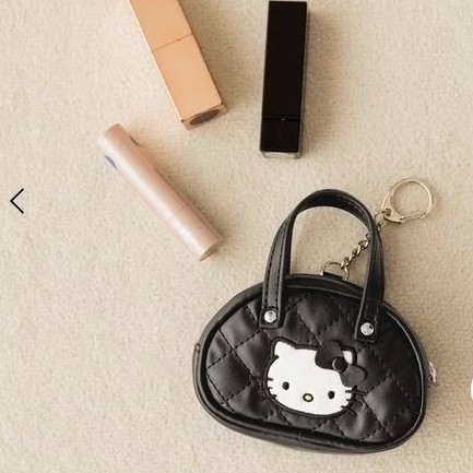 In-Stock Japanese Sanrio Kitty Keychain Pendant Bag Cartoon Cute Handbag-Shaped Lipstick Key Pouch
