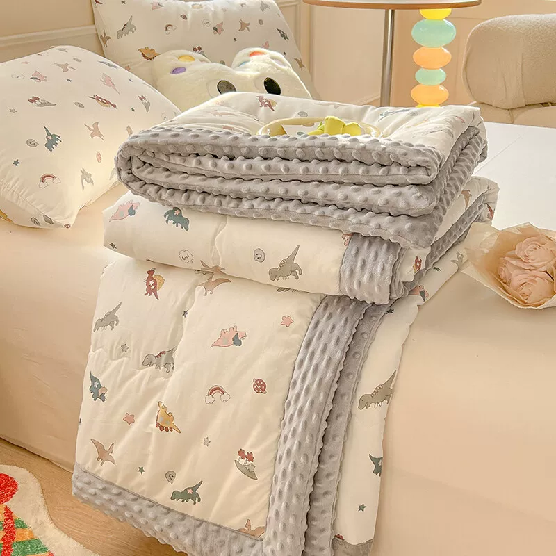 Fleece thin summer cotton cool duvet for students