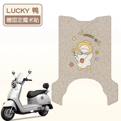 Electric vehicle foot mat — q5pro foot mat electric car - lucky-duck-high-quality-silk-circle-waterproof-and-dustproof