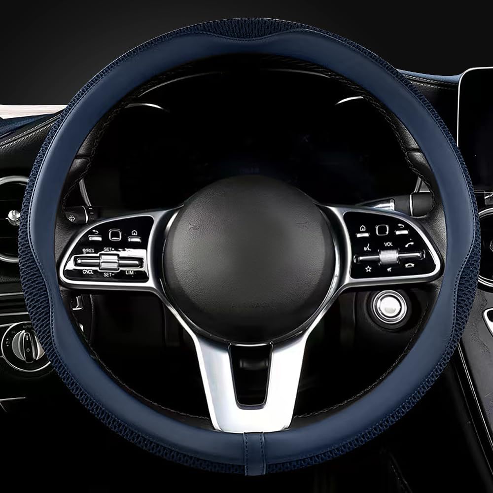 2024 New Breathable Ice Silk Car Steering Wheel Cover, Direct Sales from the Manufacturer, Dropshipping, Cross-Border Hot-Selling Product