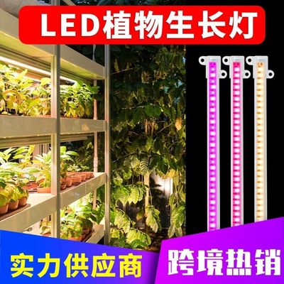 植物生长灯led植物橱柜灯条全光谱补光灯管温室培育种植定时调光|ru