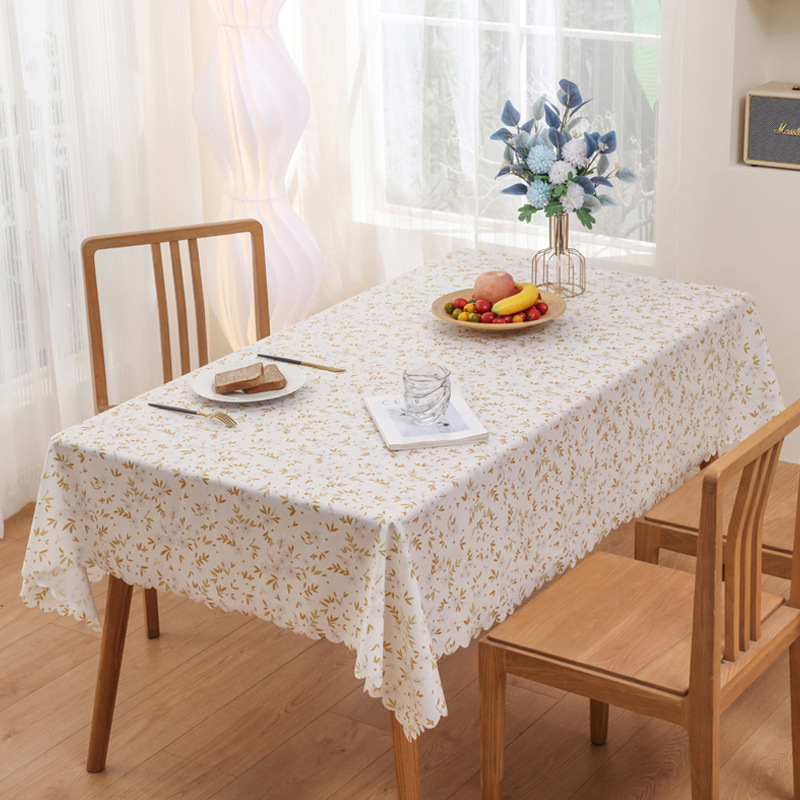 Tpu waterproof and oil-proof table cloth desk mat tea table cloth wash-free high sense small fresh ins wind foreign trade wholesale