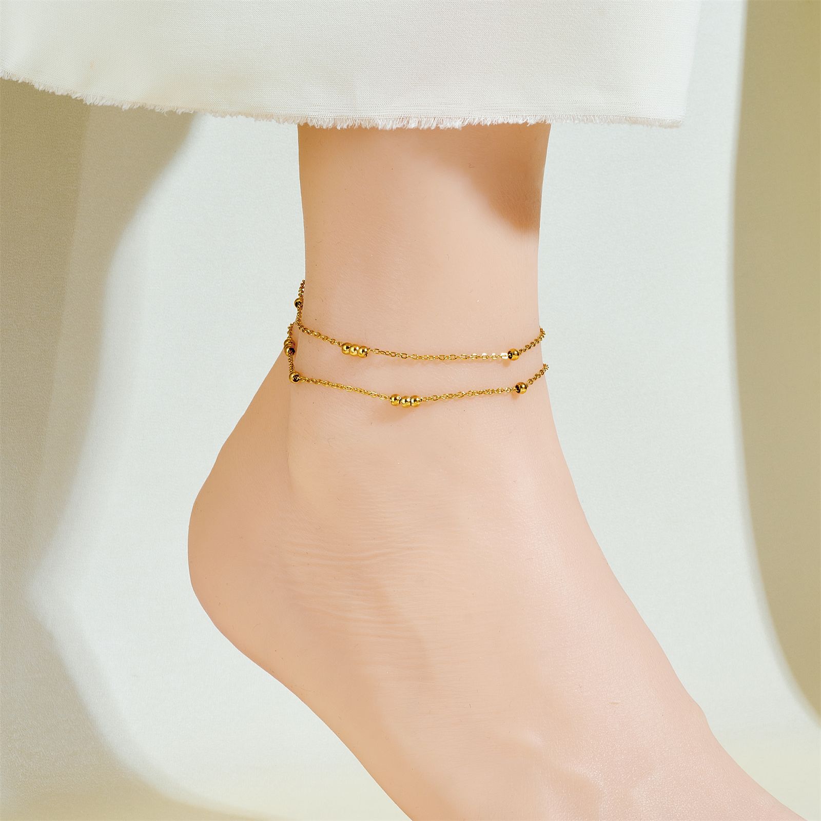 Nueva pulsera de acero de titanio transfronteriza moda universal transmisión en vivo caliente mujer delicada sensación de alta calidad joyería universal image 3