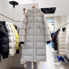 三防95绒东北及寒加厚长款羽绒服24过膝情侣外套冬504323防风防水
