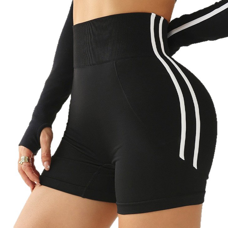 Shein Cross-Border E-Commerce Popular High-Elastic Fitness Training Yoga Pants Cycling Quick-Drying Sports Yoga High-Waisted Shorts