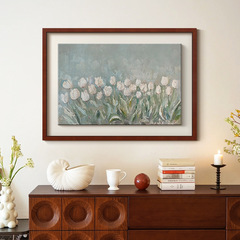 翡翠のカップ「南仏風レトロリビングルーム花装飾絵画フレンチミッドセンチュリースタイルレストラン玄関寝室背景吊り絵画