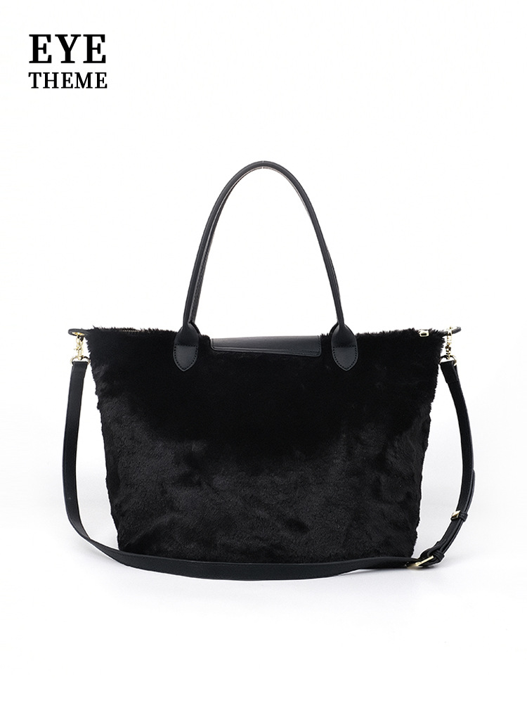 Otoño y invierno de gran capacidad bolso de peluche damas bordado peludo nicho de gran capacidad bolso de mochila 2714 #