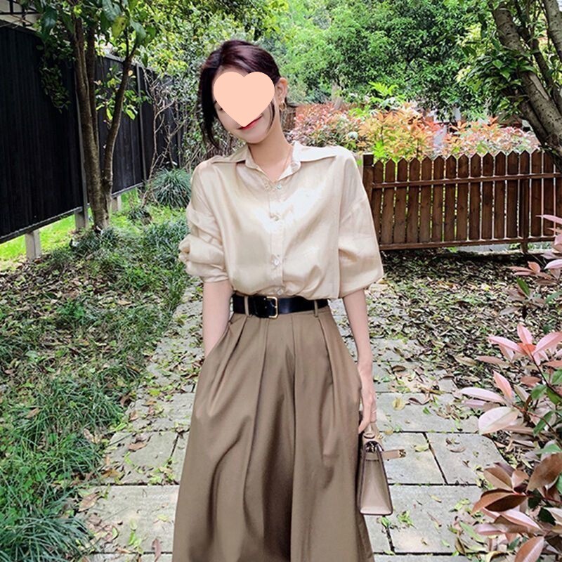 初秋高贵裙套装港式谭飞h型英语温柔系ol通勤高级chic轻熟两件套|undefined