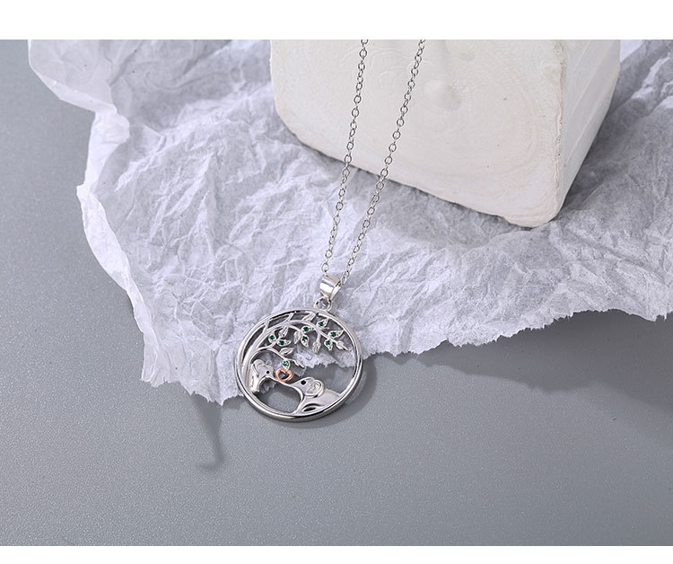 Elephant Pattern All Seasons Season Women's Gender 925 Sterling Silver Cable Chain Elephant Pendant Necklace