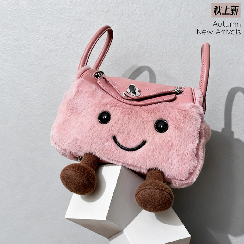 Original Design Geely Cat Jely Doll Bag, Cute Plush Mini Lindy Bag, Shoulder Crossbody Doctor Bag Original Design Geely Cat Jely Doll Bag, Cute Plush Mini Lindy Bag, Shoulder Crossbody Doctor Bag