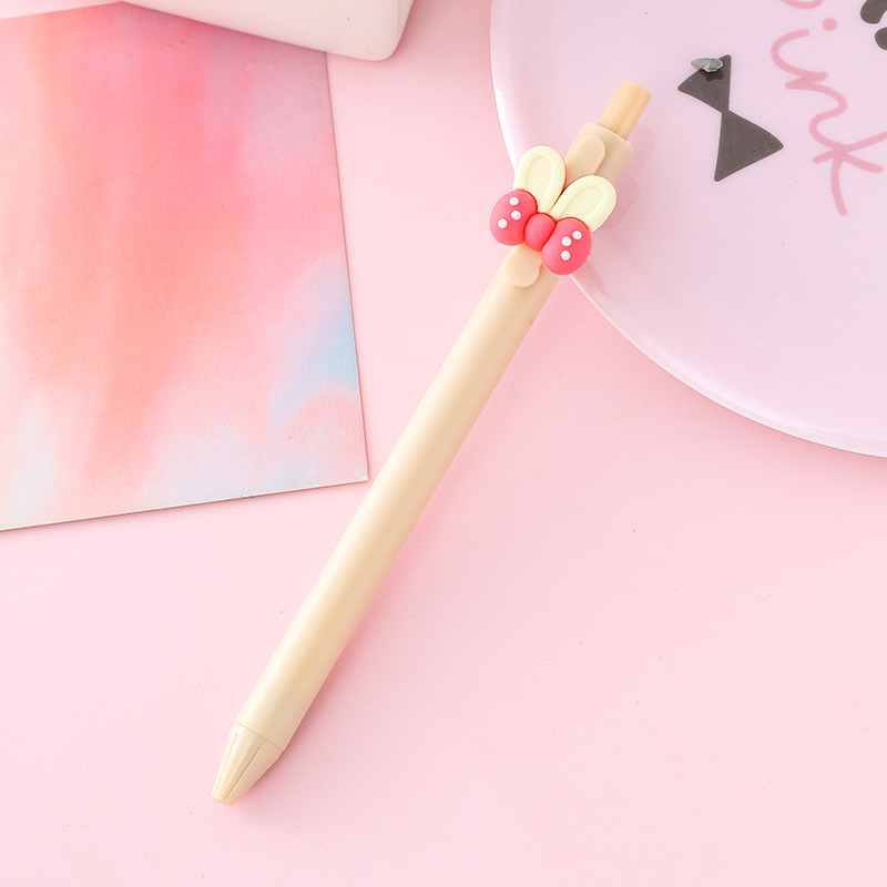 Lápiz de prensa de parche de alto valor Bolígrafo de góner de prensa de varilla de color sólido Papelería creativa Bolígrafo de firma a base de agua de oficina al por mayor