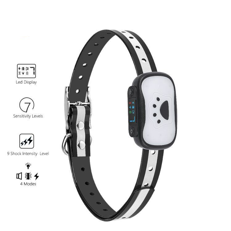 跨境新款止吠器智能多功能声音震动电击防狗叫宠物用品厂家止吠器