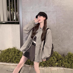 韩系高级感超好看风衣外套女春秋季2025新款爆款小个子中长款上衣