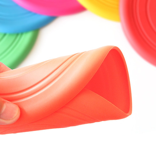 Amazon Dog Frisbee Golden Ruffled Shepherd Dog Training Pet Toy Bite-Resistant Soft Rubber Flying Saucer Floatable