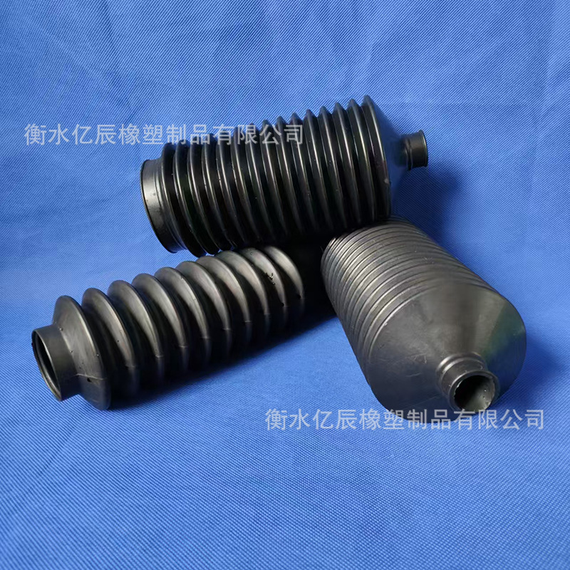 cubierta de polvo de tornillo de caucho arnés de cableado automotriz cubierta de tornillo de polvo mecánica protector de ondulación telescópico cubierta de goma de amortiguación