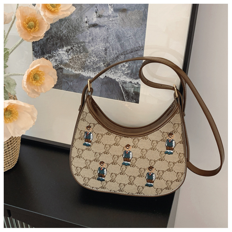 Shoulder Bag For Women Canvas Crossbody Bag Temperament Style_voghion.com