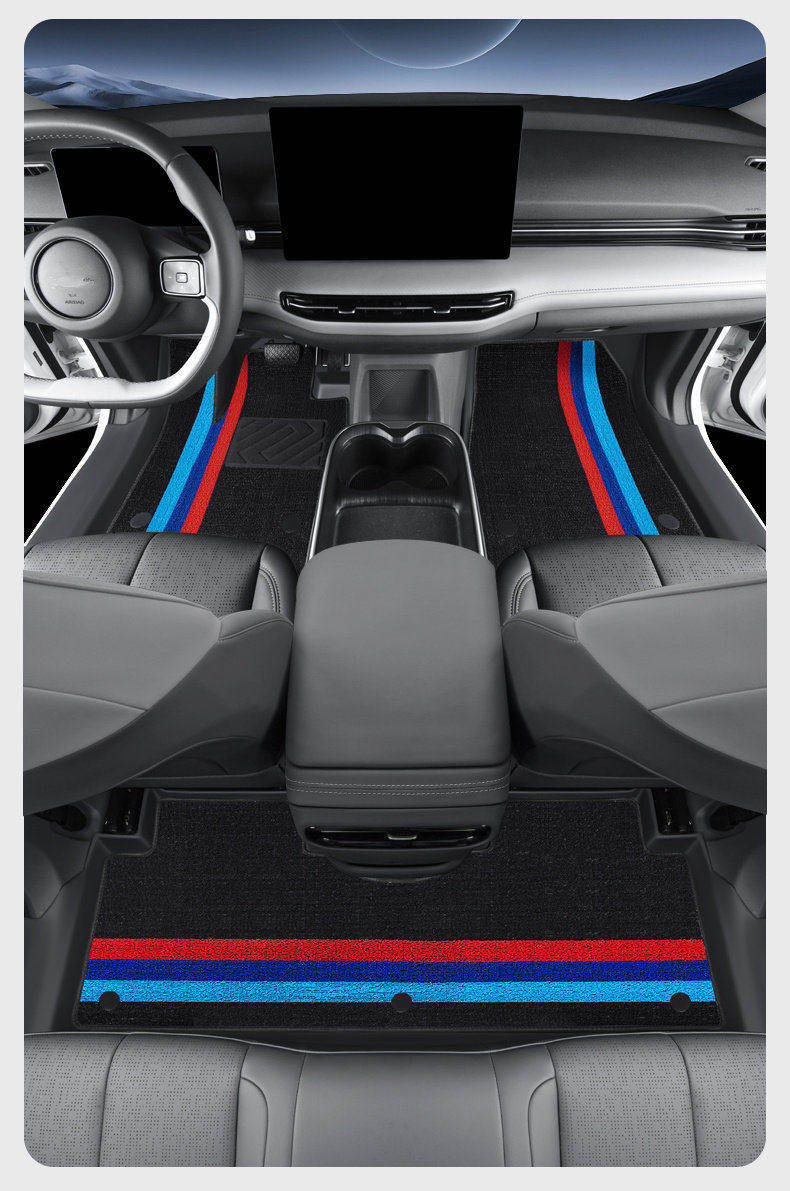 Tpe Door Sill Mats for 26 Models of Linghui E7, Full Coverage Car Mats Specifically for Linghui E7 Rental Version