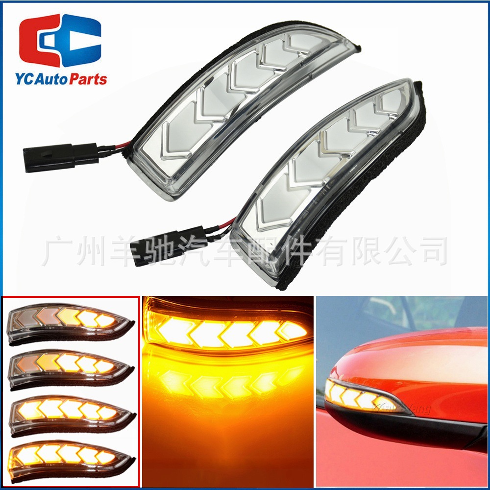Aplicable a 2014 - 2018 Toyota Corolla Camry XV50 espejo retrovisor flujo de agua LED señal de dirección