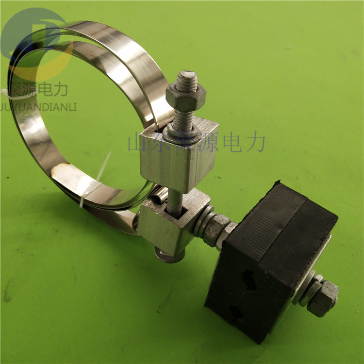 杆径500mm安装固定引下线夹 2米长不锈钢带引下线夹 ADSS 导引缆