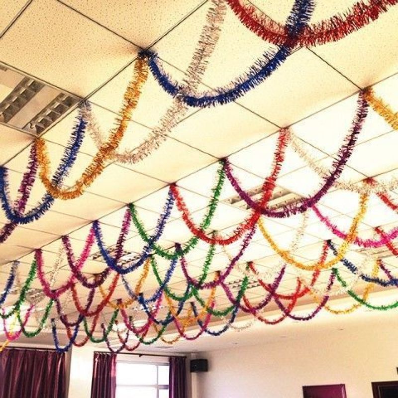 Cinta alargada, tiras de colores, suministros de boda, tiras de lana de año nuevo, flores, cumpleaños de año nuevo, Navidad, decoración de escaleras de boda