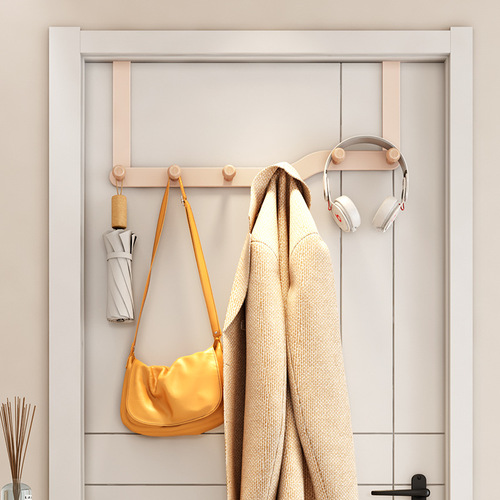 [One-stop service] Door Hook Storage Clothes Hanger Bedroom No Hole Tool Wall Hanging Clothes Door Hook 