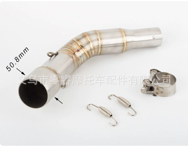 Motorcycle Modified Exhaust Pipe Front Section Suitable for Vespa Gtv Gts 250 300Ie 2008-2020