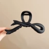 5# матовый чёрный зажим‑бант