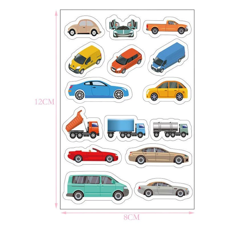 Детский мультфильм DIY Автомобильный железнодорожный транзит и бумажная лента железнодорожная шоссе лента автомобиль поезд кривая наклейка