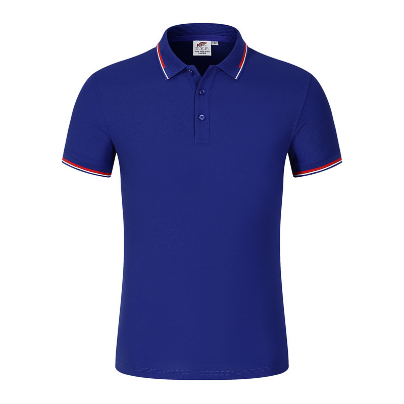 TYF1682#사파이어 블루 스트립 면 60% 속건성 섬유 40%