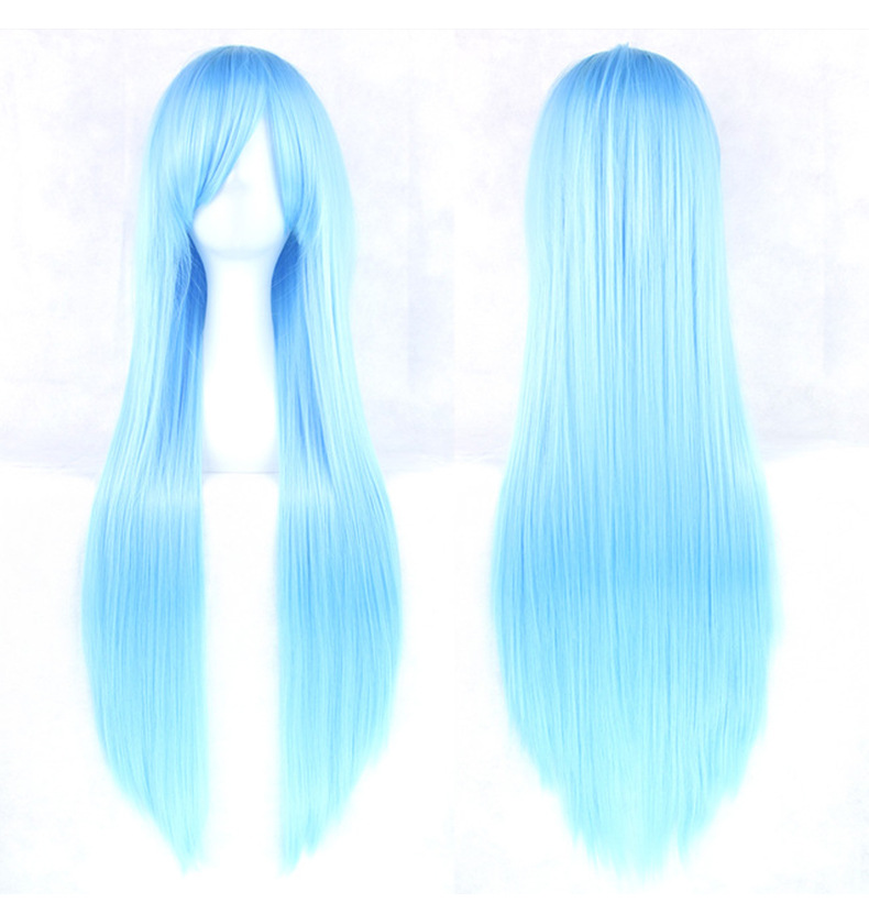 80 pelo liso Azul Agua