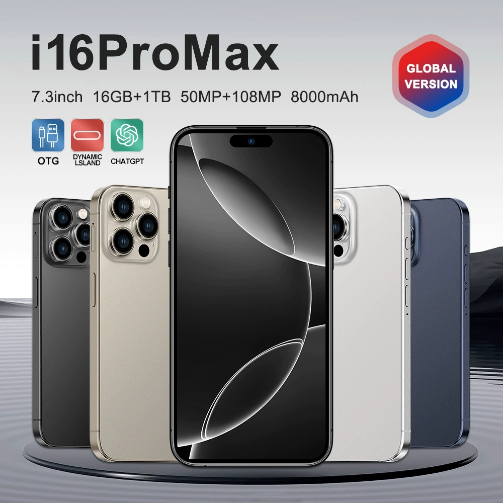 Смартфон i16ProMax, MTK6580p octa-core, 6.53-дюймовый Incell, 2GB+16GB