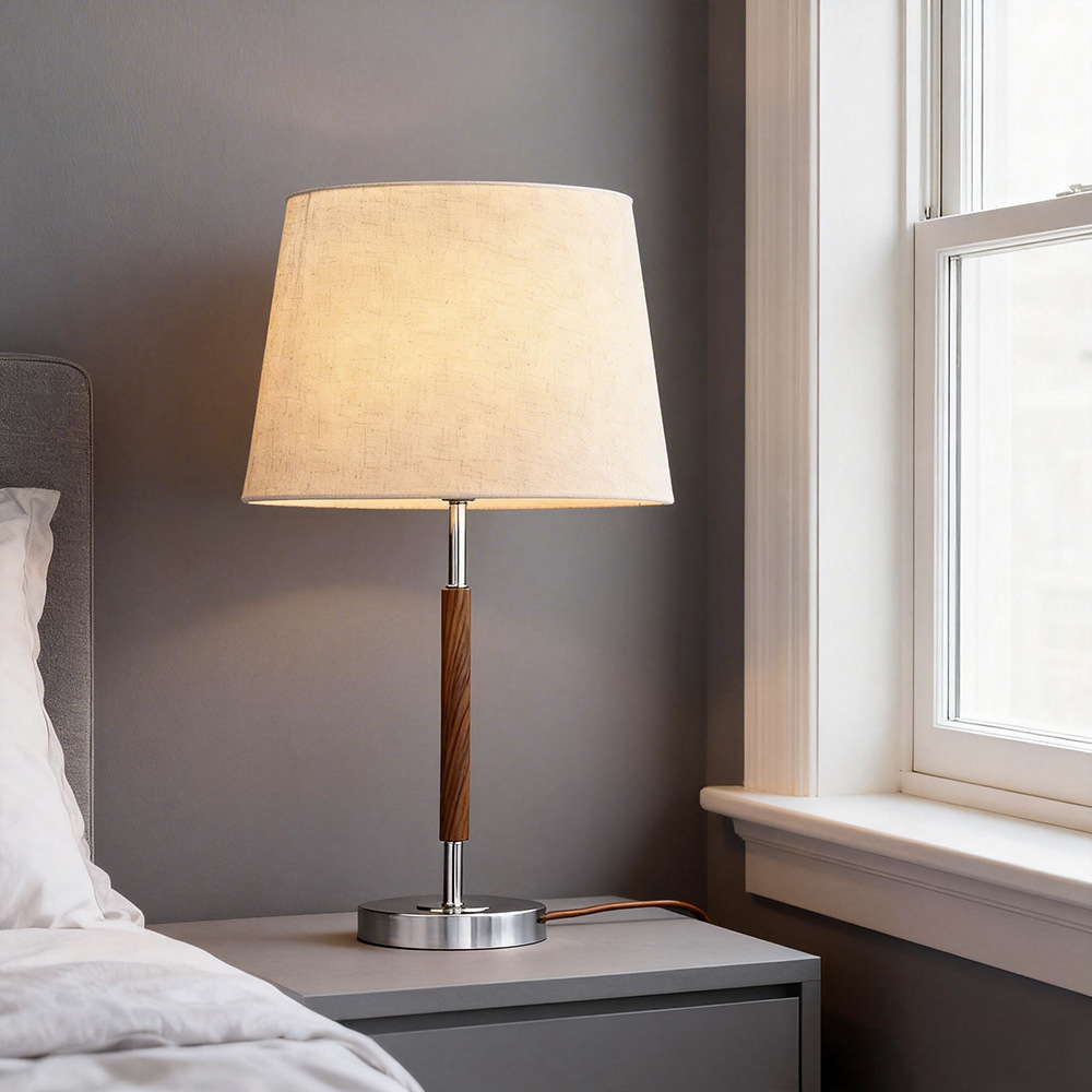 Designer American Retro Decoration All Copper Table Lamp High Sense Study Hotel Bedroom Solid Wood led Bedside Table Lamp