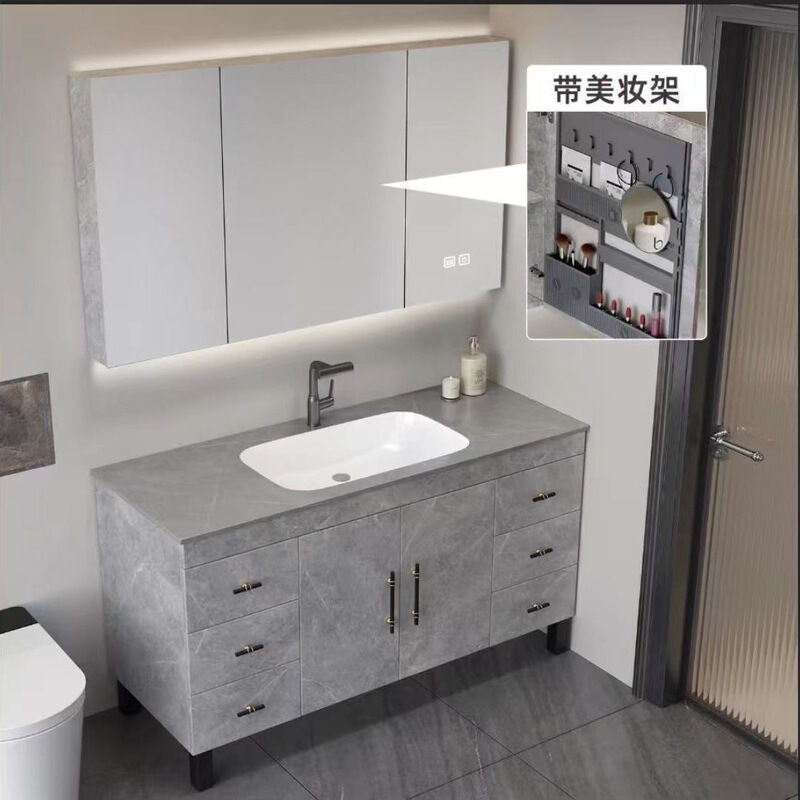 Luxury solid wood bathroom cabinet, washbasin cabinet combination, toilet washstand, large-sized washbasin cabinet set Luxury solid wood bathroom cabinet, washbasin cabinet combination, toilet washstand, large-sized washbasin cabinet set