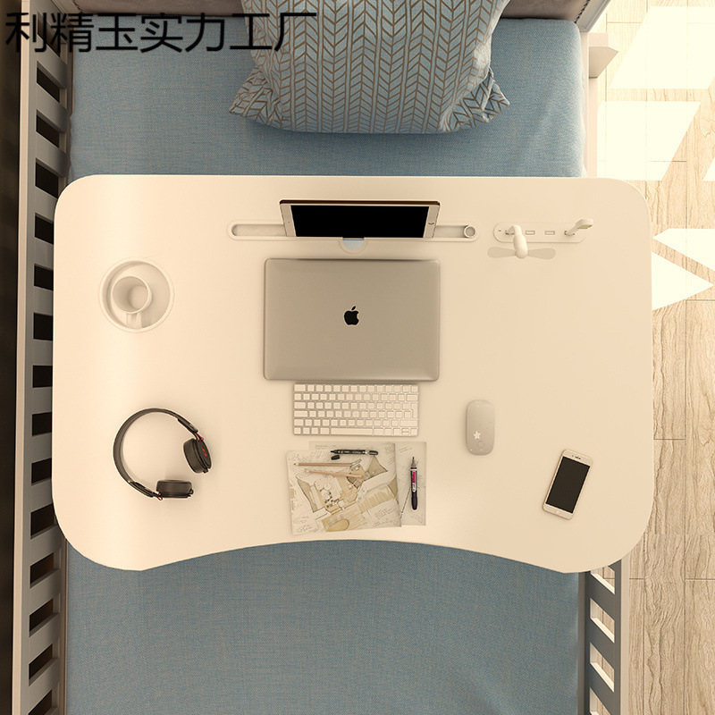 ベッドデスク、学習机、折りたたみ式小型テーブル、昇降式折りたたみ式学生寮宿題コンピューターデスク、特大|undefined