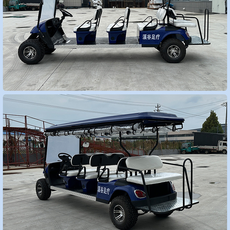8-Seat Electric Golf Cart Tourist Attraction Shuttle Hotel B&B Shuttle Bus Sightseeing Golf Cart