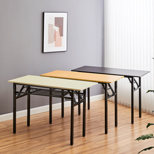 Wholesale folding table rectangular training table simple computer desk conference learning desk dining table portable stall table